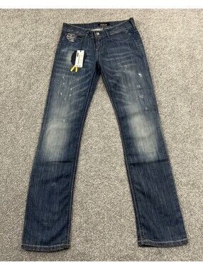 NWT Vintage KILLAH Jeans Women’s Y2K Denim Slim Distressed
